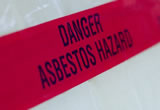 Asbestos hazard tape