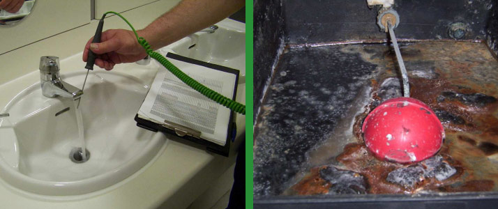 temperature checking sentinel point water outlets
